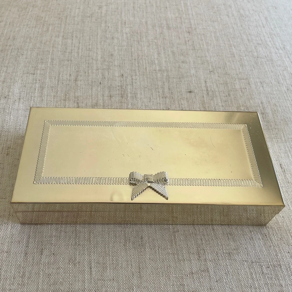 kate spade ♠️ Gold Bow Jewelry Box